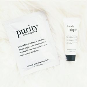 Philosophy Hand Cream and Facial Cleansing Cloth